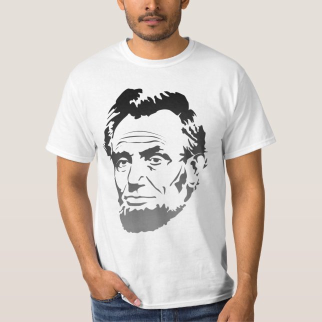 Abe Lincoln Fade to Gray Portrait - Shirt (Vorderseite)