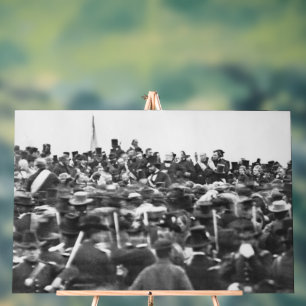 Abe Lincoln Gettysburg Rede: Ende des Zivilen Krie Acrylschild