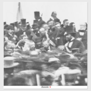 Abe Lincoln Gettysburg Rede: Ende des Zivilen Krie Aufkleber