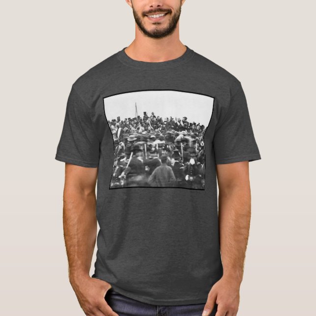 Abe Lincoln Gettysburg Rede: Ende des Zivilen Krie T-Shirt (Vorderseite)