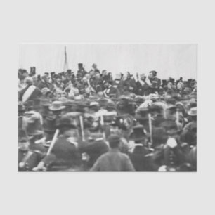 Abe Lincoln Gettysburger Ansprache: Ende des Bürge Seidenpapier