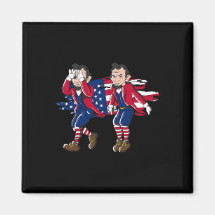 Abe Lincoln Griddy Amerikanische Flagge 4. Juli Magnet