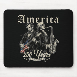 Abe Lincoln Gründungsvater spielt Gitarre Mousepad