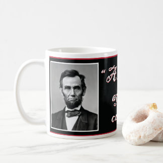 Abe Lincoln ist ein Haus, das gegen sich selbst ge Kaffeetasse