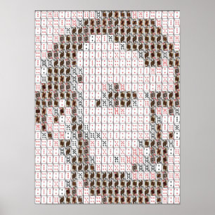 Abe Lincoln Karten-Montage Poster