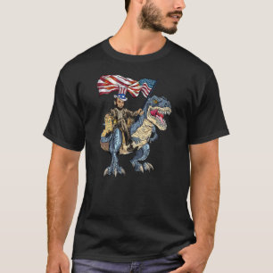 Abe Lincoln Murica T Rex Funny 4. Juli USA T-Shirt