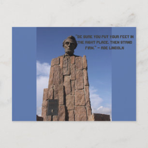Abe Lincoln Postkarte