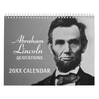 Abe Lincoln Quotes mit Foto Kalender