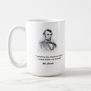 Abe Lincoln Zitat Tasse
