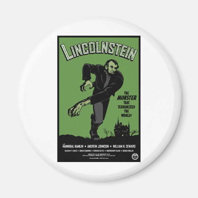 Abe Lincolnstein. Das Monster, das terrorisierte.. Magnet (Vorne)