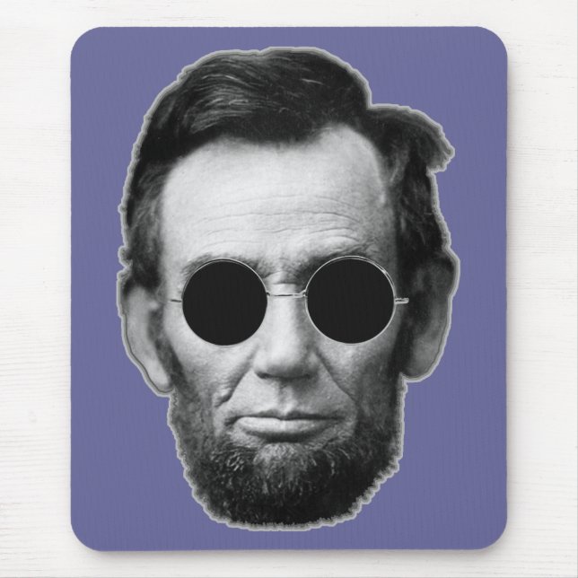 Abe Linoln und billige Sonnenbrille Mousepad (Vorne)