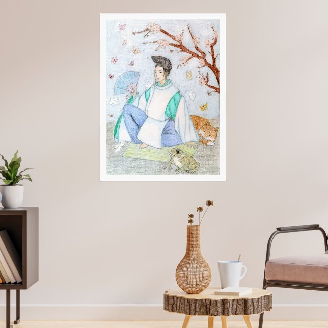 Abe no Seimei Originalkunstwerk Poster (Wohnzimmer 3)