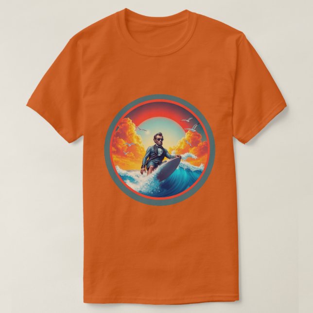 Abe Surfer T-Shirt (Design vorne)