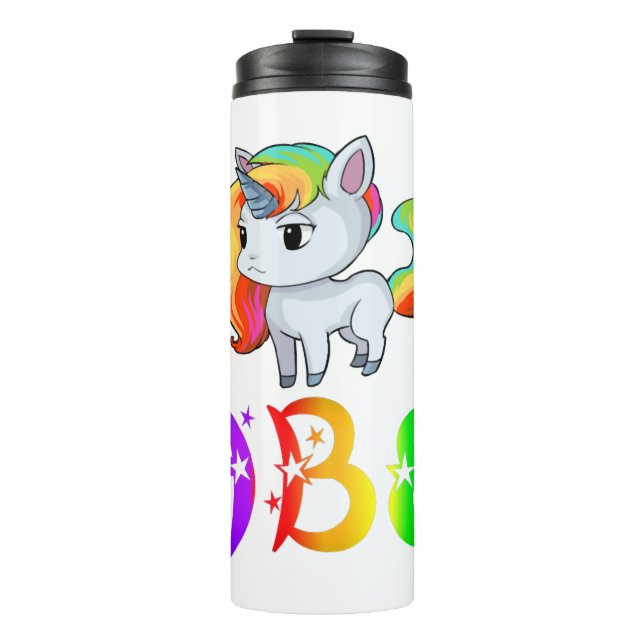 Abe Unicorn Thermosbecher (Vorderseite)