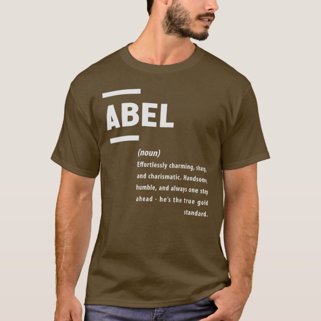 Abel Definition Name Abel T-Shirt (Vorderseite)