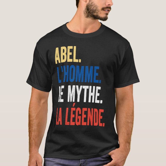 Abel der Mann der Mythos der Legende Idee T-Shirt (Vorderseite)