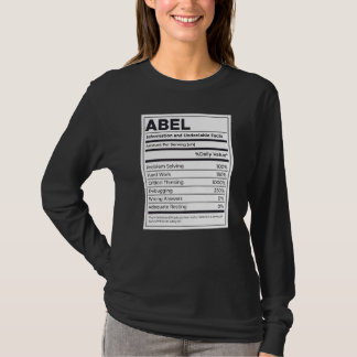 Abel Ernährungsinformation Problem lösen T-Shirt