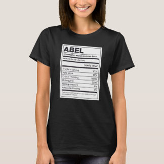 Abel Ernährungsinformation Problem lösen T-Shirt