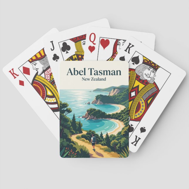 Abel-Tasman-Küstenweg Neuseeland Spielkarten (Rückseite)