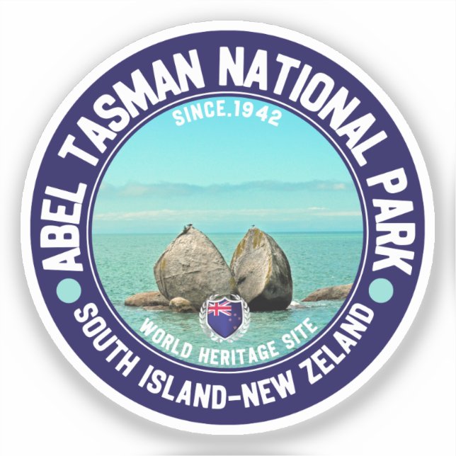 Abel Tasman National Park New Zeland Aufkleber (Vorderseite)