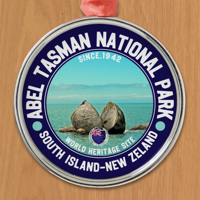 Abel Tasman National Park New Zeland Ornament Aus Metall (Von Creator hochgeladen)