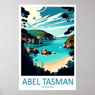 Abel Tasman Vintage-Reiseposter Ski National Poster
