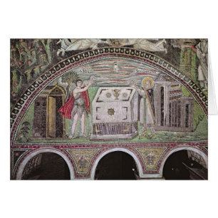 Abel und Melchisedech, die am Altar anbieten