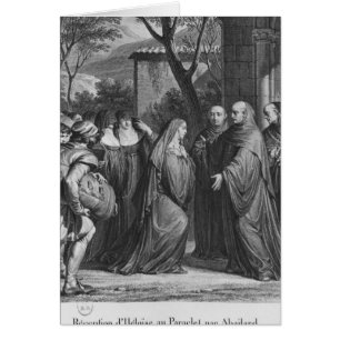Abelard begrüßendes Heloise bei Paraclete