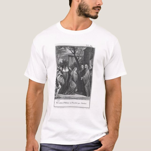 Abelard begrüßendes Heloise bei Paraclete T-Shirt (Vorderseite)