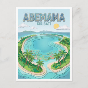 Abemama-Atoll-Lagune Kiribati Postkarte