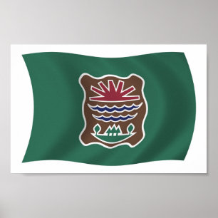 Abenaki-Stammesflagge Poster Druck