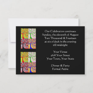 Abend Affair "Our Celebration Continue" Einladung