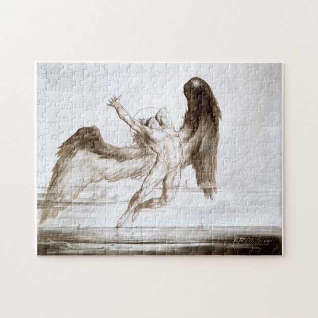 Abend alias The Fall of Day von William Rimmer Puzzle (Horizontal)