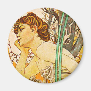 Abend, Alphonse Mucha Magnet