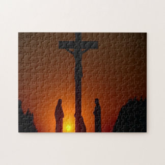 Abend am Kreuzigungs-Kreuz Puzzle