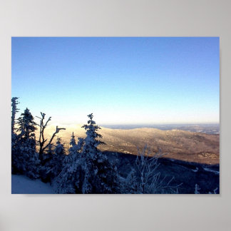 Abend auf dem Berg Poster