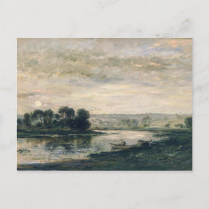 Abend auf der Oise, 1872 Postkarte