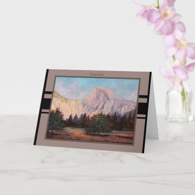 Abend auf Halfdome-Faltenkarte Karte (Orchidee)