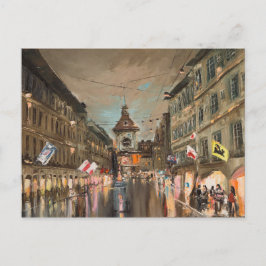 Abend auf Kramgasse Postkarte