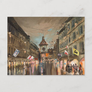 Abend auf Kramgasse Postkarte
