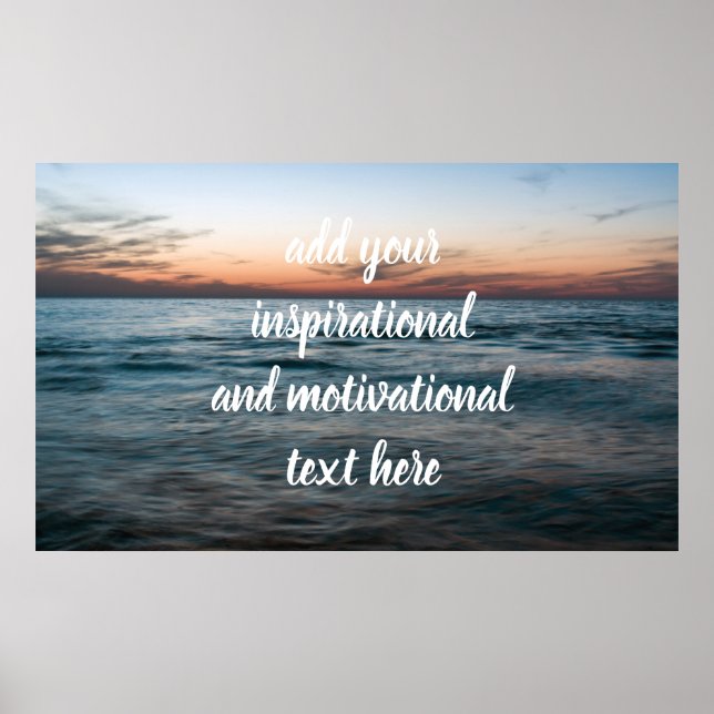 Abend auf See Poster (Vorne)