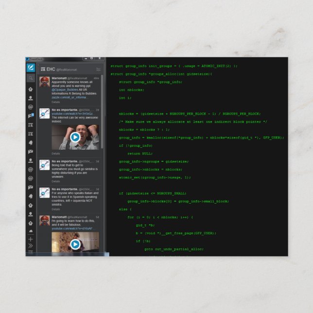 Abend auf Zuhause mit der EHC-Postkarte Postkarte (Vorderseite)