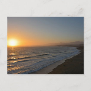 Abend Beach Postkarte