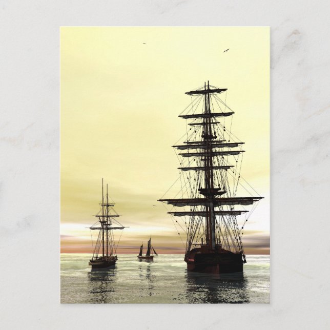 "Abend bei Anchor" Postkarte (Vorderseite)