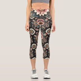 Abend Boho Blooms Capri Leggings
