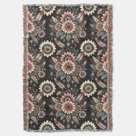 Abend Boho Blooms Decke