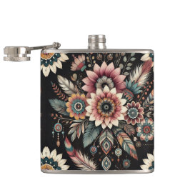 Abend Boho Blooms Flachmann