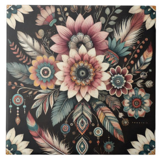 Abend Boho Blooms Fliese