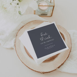 Abend Boho essen Drink Wir sind Verheiratet Hochze Serviette