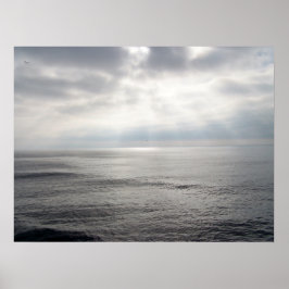 Abend Calm Seascape Foto Cornwall Poster